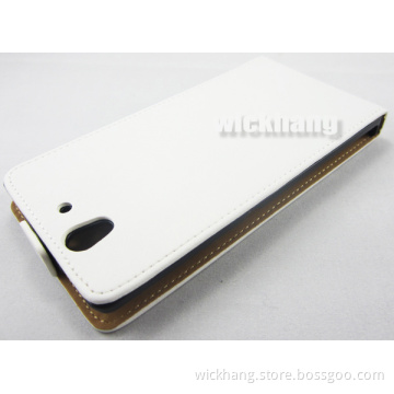 Genuine Real Leather Flip up Down Case for Sony Xperia Z L36h (P-CSON002)